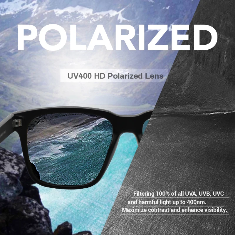 JULI Quadratische, übergroße, polarisierte Sonnenbrille für große Köpfe, Herren, Retro, Vintage, XXL, supergroße Sonnenbrille, UV-Schutz, MJ8023 – Detail 7