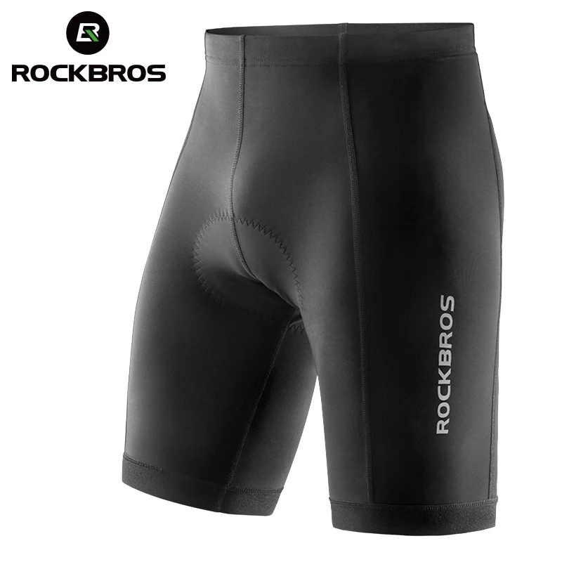 ROCKBROS Bicycle Shorts Cycling Shorts Breathable Tights Reflective Anti-Slip Bike Trousers Shockproof Sponge Pad Bike Shorts