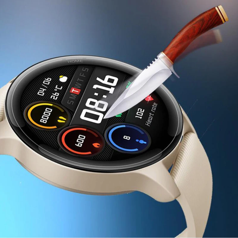 Мягкая прозрачная защитная пленка из ТПУ для смарт-часов Xiaomi Mi, 5 шт., цветная спортивная версия Смарт-часов, полноэкранная Защитная крышка