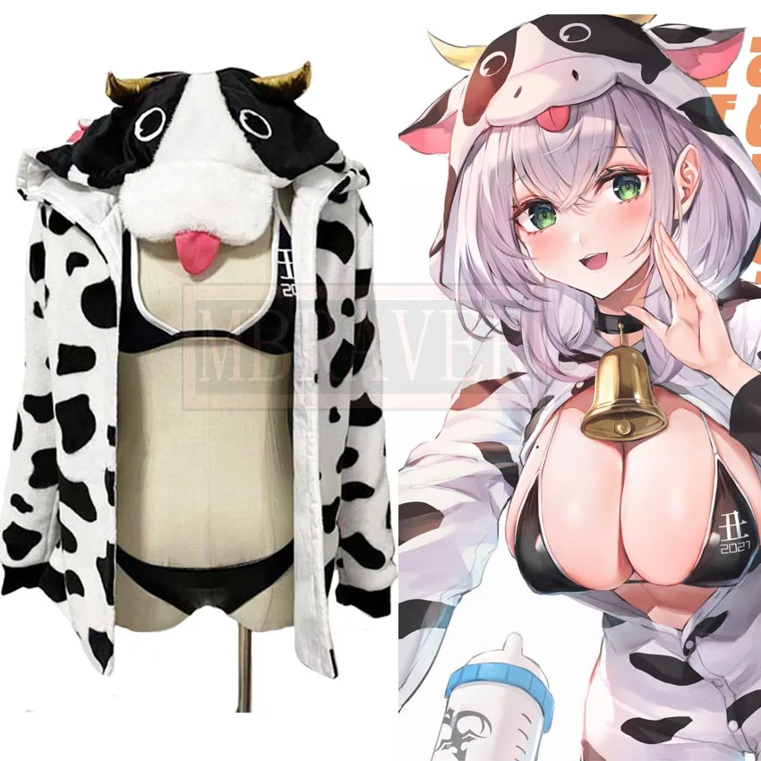 

Game Azur Lane IJN Kashino Vtuber Shirogane Noel Sexy Bikini Cosplay Costume Party Christmas Halloween Custom Made Any Size