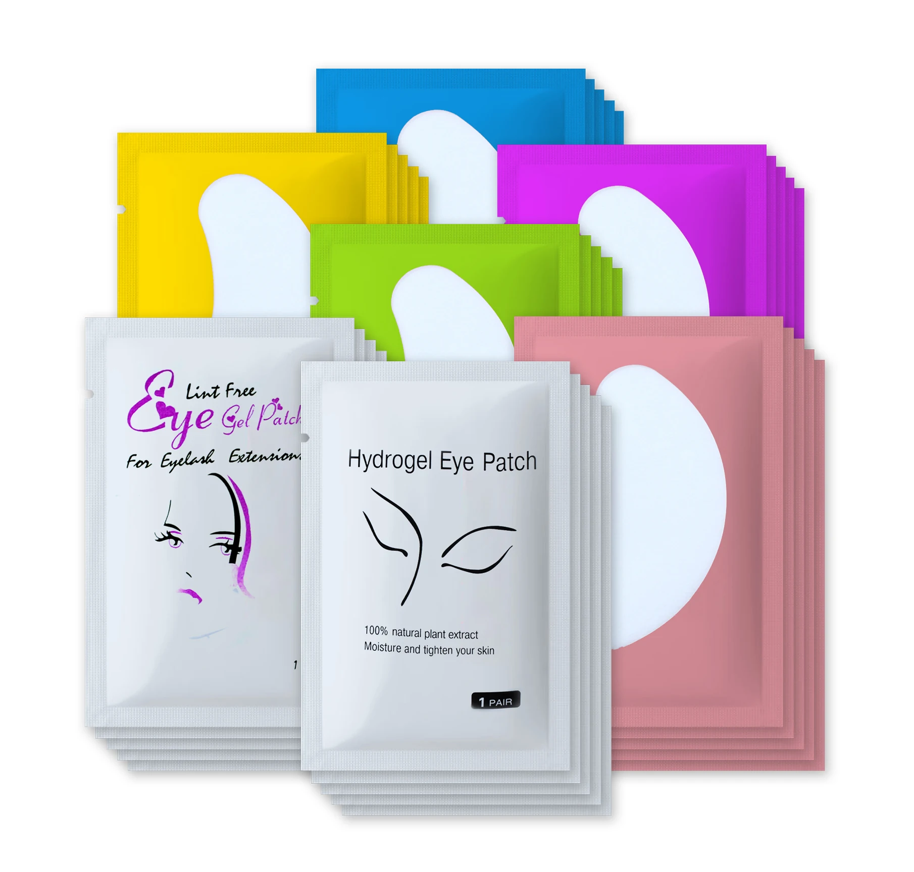 50/100PCS Eye Pads Lint Free Patches For Eyelash Extension Supplies Lashes Extension For Professionals Tools