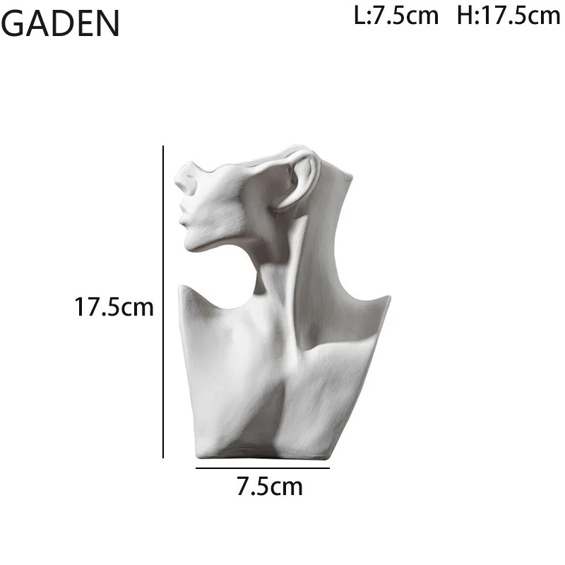 السيراميك المجففة زهرة زهرية المنزل آرت ديكو زهرية الشمال الأبيض الحرف اليدوية الديكور غرفة المعيشة تشكيلة زهور سطح المكتب زهرية
