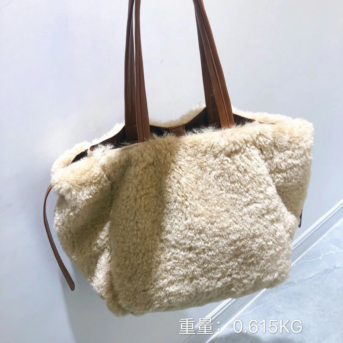 2019 winter Double sided handbag for women PU leather shoulder bag larger capacity Crossbody Bags Female designer Plush totes