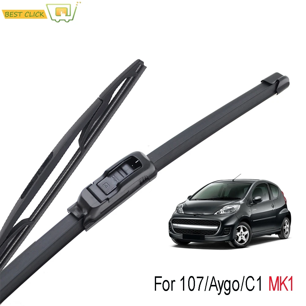 Misima Windshield Wiper Blades For Toyota Aygo Peugeot 107 2005 2006 2007 2008 2009 2010 Front Rear Window For Citroen C1 MK1