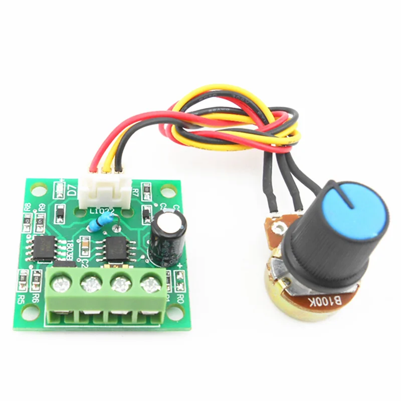 Regolatore di velocità del motore DC PWM 1.8V 3V 5V 6V 12V 2A regolatore automatico regolatore di velocità controllo 15V alimentatore con