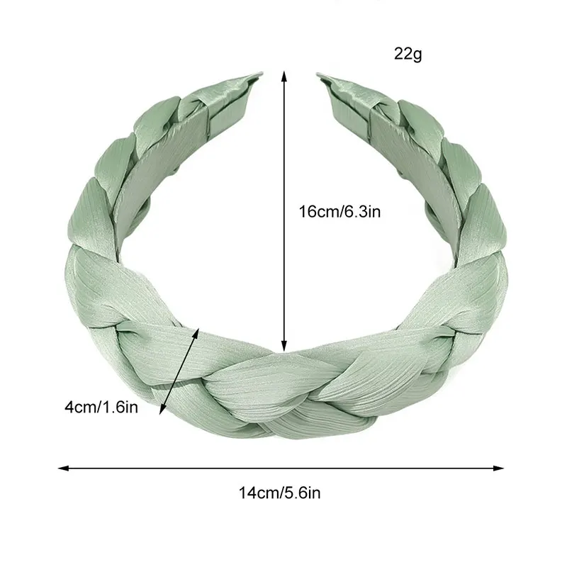 Bezel Lebar Ikat Rambut Aksesoris Rambut Kusut Kepala Hoop Twist Braid Ikat Rambut Headwrap Headband Pleated Rambut Hoop Bulang Baru