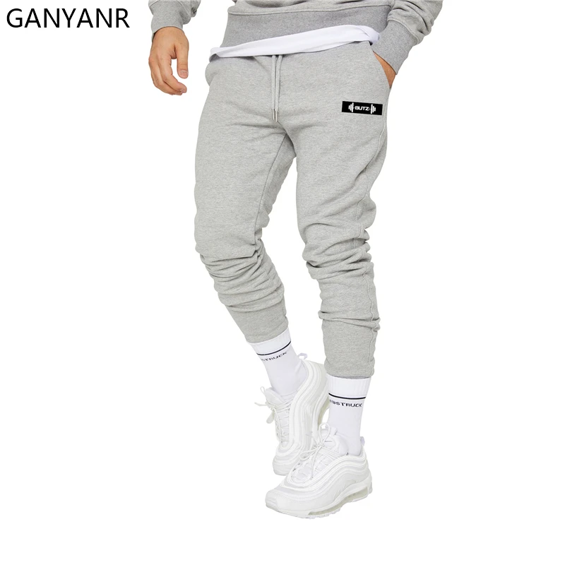 

GANYANR Gym Pants Men Sport Running Jogging Training Sportswear Leggings Trousers Trackpants Workout Soccer Crossfit Sweatpants