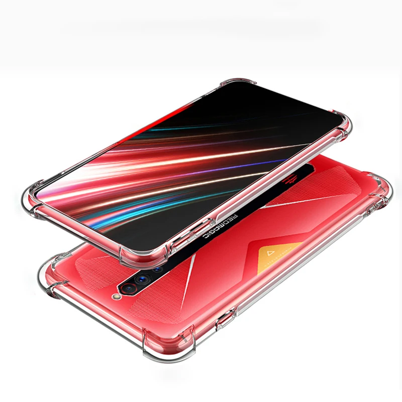 Schokbestendig hoesje voor ZTE Red Magic 7 Pro 6 Pro 5G Airbag Case Zachte TPU Game Phone Cover voor RedMagic 5G 7 6 Pro 7Pro 6 Pro Funda
