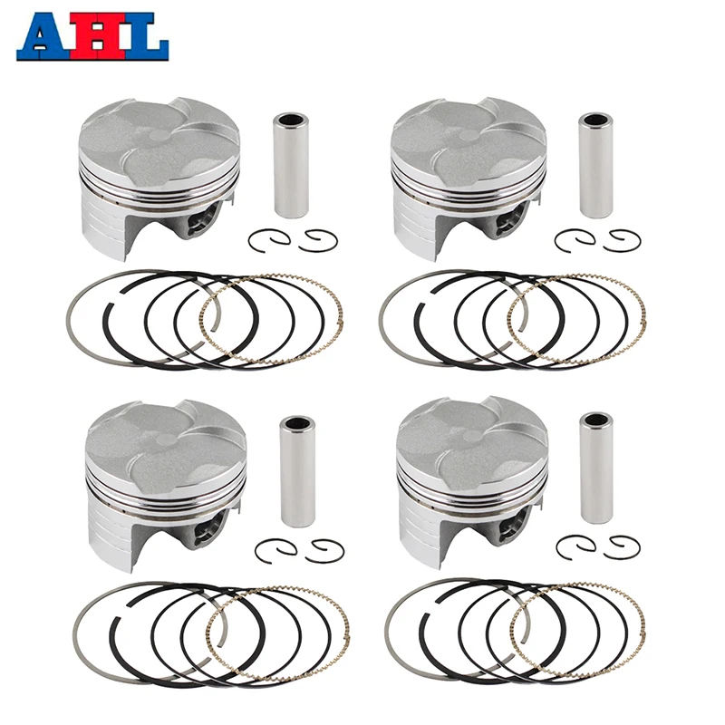 AHL 4Sets Motorcycle 67mm Piston & Rings Kits For HONDA CBR600 CBR 600 F5 2003-2005 CBR600RR RR 2003-2005 13101-MEE-000