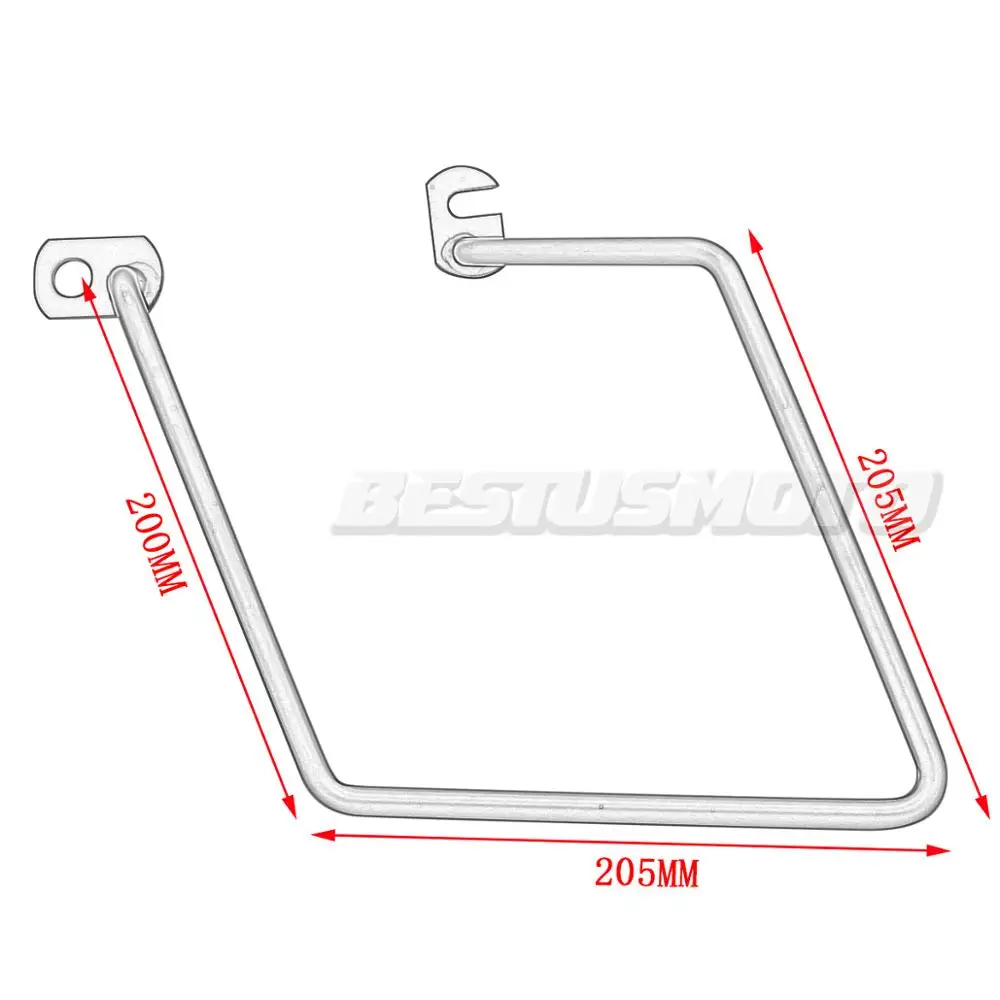 W400 W650 W800 Motorcycle Solid Steel Saddlebag Support Bracket Side Mount Trunk Bag Holder For Kawasaki W 400 650 800