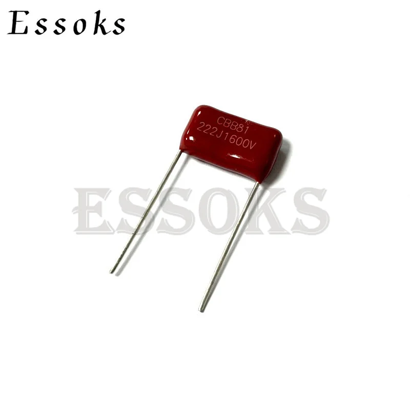 10PCS 1600V222J 0.0022UF Pitch 15mm 2.2NF 1600V 222 222J CBB Polypropylene film capacitor