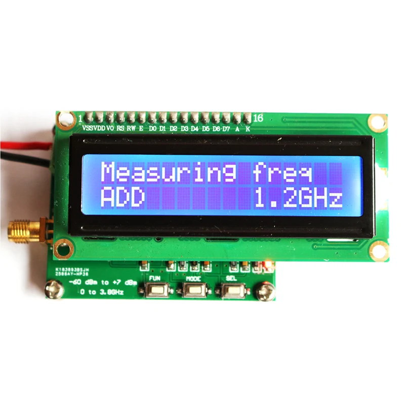 Digital RF Power Meter 50Hz~3.8GHz -60～+7 dBm Radio Frequency Measuring Module 0.1 dBm Accuracy