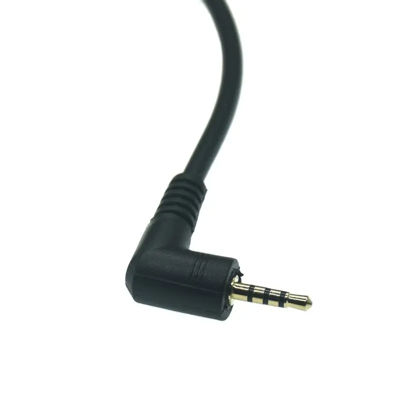 4 polak Stereo 2.5mm Jack męski do żeńskiego 90 prostopadły adapter Audio 2.5mm kabel do karty dźwiękowej/Bluetooth/samochód/kamera na deskę