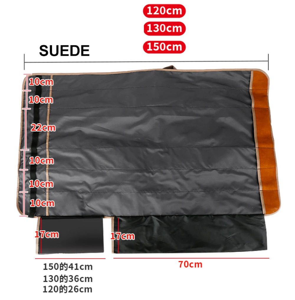 150cm Tragbare Angelrutentasche Einlagige Faltbare Roll-Up-Tasche im Regenschirm-Design für Rolle, Schnur, Köder, Angelausrüstung und Zubehör – Detail 10