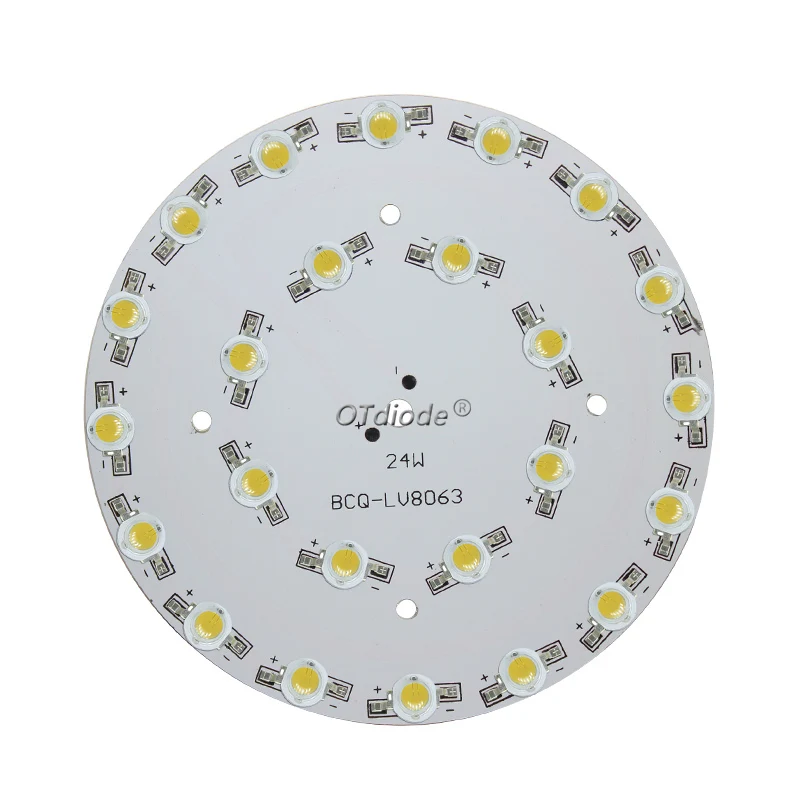 5pcs 1W-36W Round Aluminum Base Plate Heat Sink Install 3W High Power LED Diodes Full Spectrum White Warm White Red Green Blue