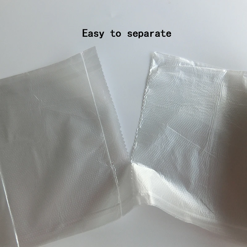 60x80cm White Trash Bags Household Kitchen Disposable Plastic Bags Hotel Transparent Garbage Trash Bags Cleaning Supplies