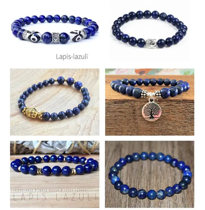 Round Blue Lapis Lazuli Beads Natural Lapis Lazuli Stone DIY Loose Beads For Jewelry Making Beads Strand 15 Inches Wholesale !