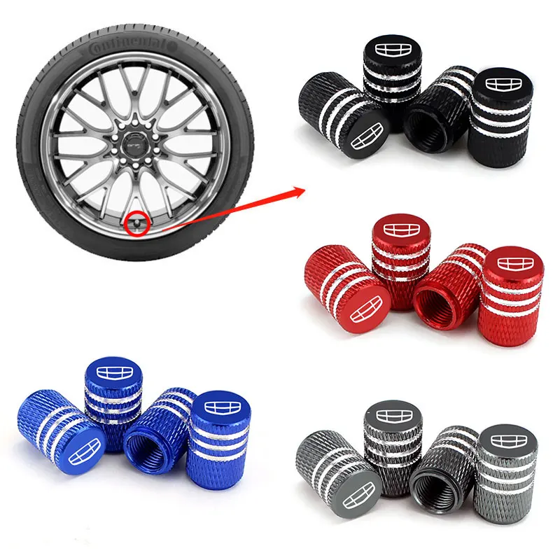 

Auto Car Bike Motorcycle Truck Anti-leakage Knurling Style Tire Valve Cap for geely emgrand GS GL ec7 ec8 atlas ck2 ck3 gt