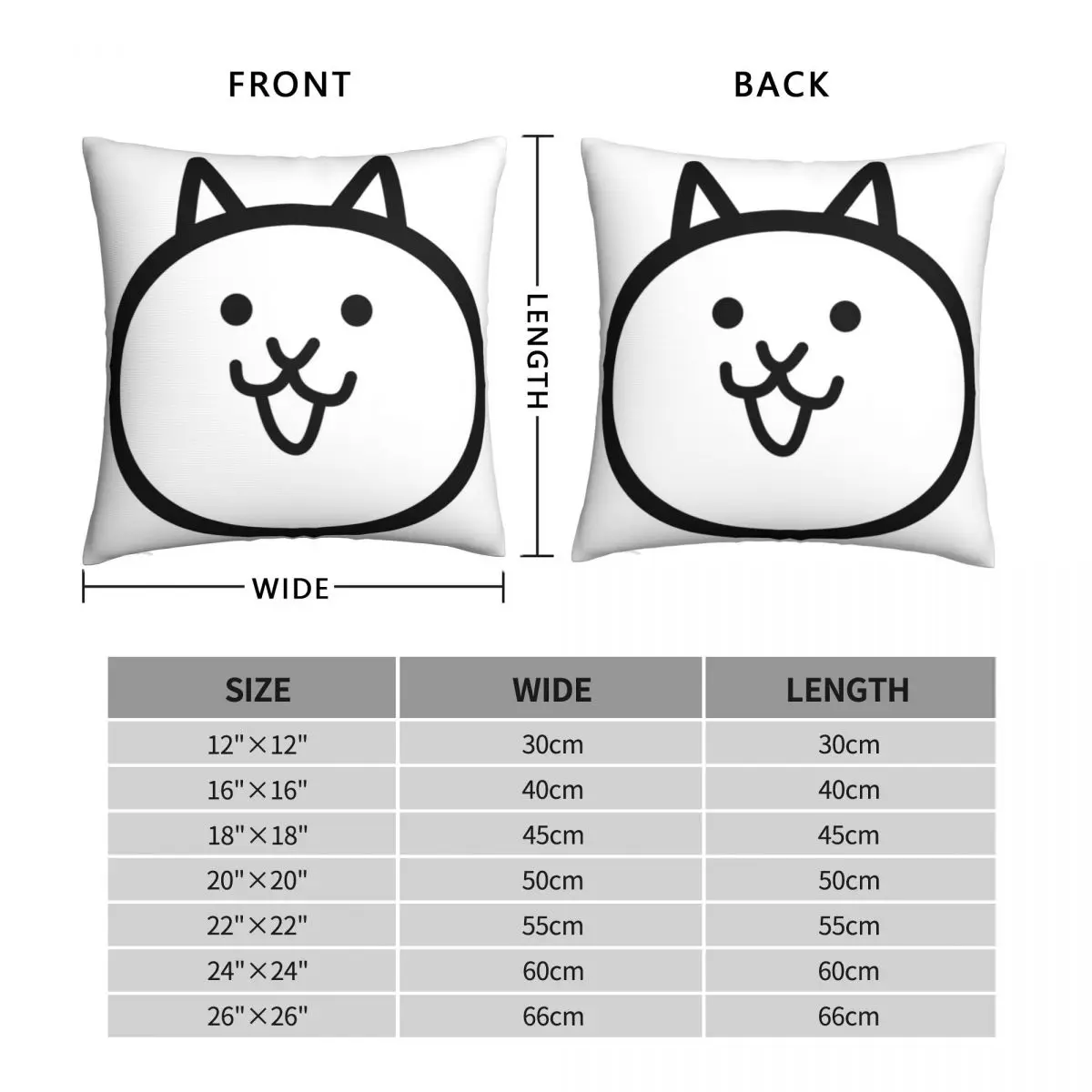 Battle Cat Square Pillowcase Polyester Linen Velvet Zip Decor Pillow Case Car Cushion Cover