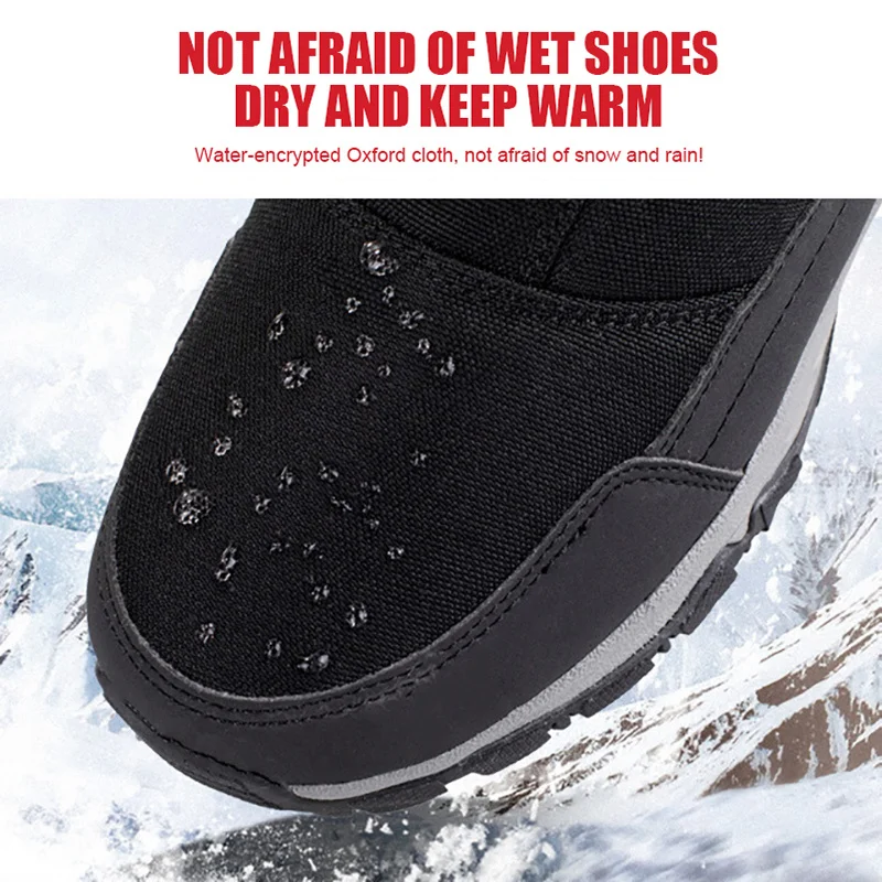 Men Boots 2023 Winter Shoes For Men Warm Snow Boots Mid-calf Men Shoes Thick Plush Winter Boots For -40 degrees Men Cotton Shoes