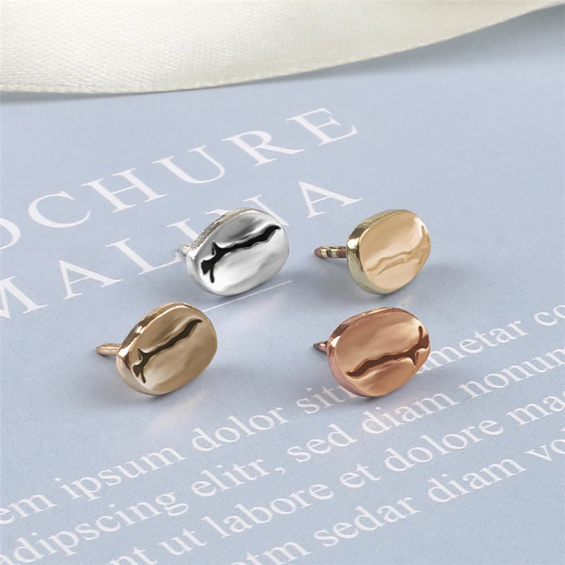 Mini Coffee Beans Brooches 4 color Metal Pin Lovely Small Badges Bag Lapel Pins Women Men Jewelry Gifts for Coffee Lover Barista