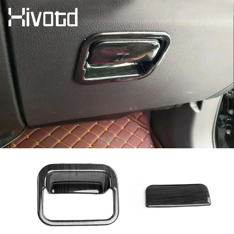 Hivotd Storage Box Handle Cover High Quality Interior Decoration Accessories Trim Styling For Mitsubishi Outlander 3 2016-2022