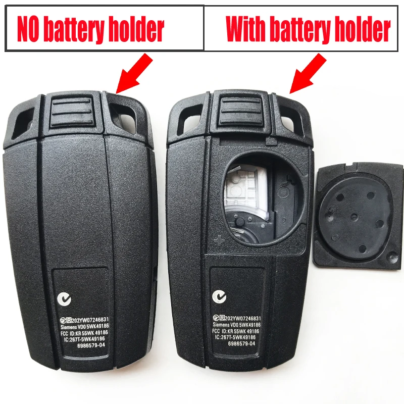 Étui de clé de voiture pour BMW, E90, E87, E70, E61, E60, X5, X6, E88, E89, E82, E71, 1, 3, 5, 6 Series, Smart Key Shell, Fob Cover, Remplacement