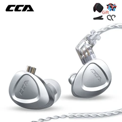 CCA CKX 6BA + 1DD Hybrid Metal Earphones HIFI In Ear Monitor Bass Headset Noise Cancelling Earbuds For KZ ZAX ZSX ASX C12 EDX Z1