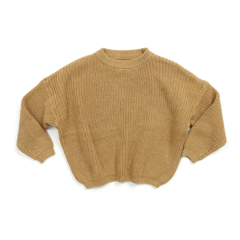 9 colors Autumn Winter Baby Girls Boys Sweater Knit Solid Pullover O Neck Long Sleeve Keep Warm Outfits 0-5Y