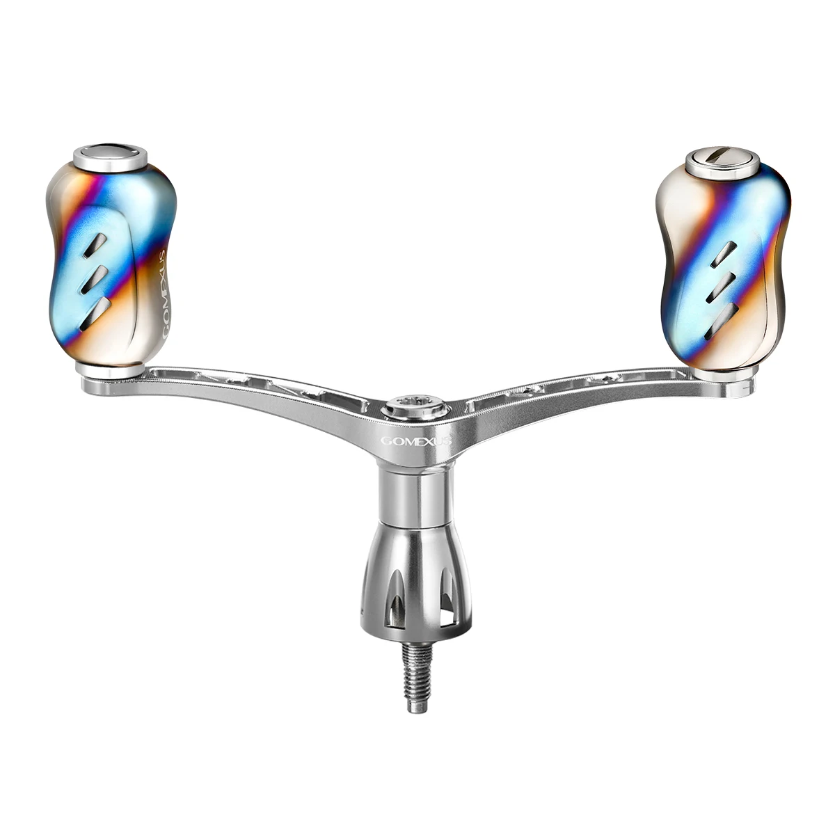 Gomexus Spinnrolle mit Titanlegierungsgriff, 82mm Rollengriff für Daiwa Shimano Stella Stradic, Doppelgriff – Detail 9