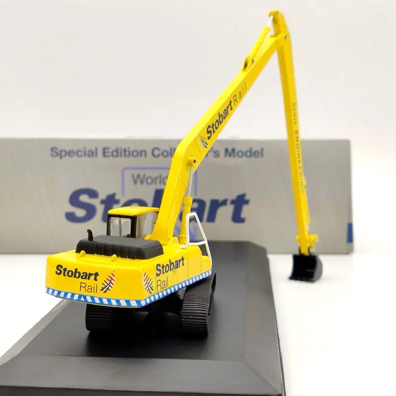 Atlas 1:76 Eddie Stobart Rail Komatsu PC340 koparka hydrauliczna W122 inżynieria lądowa żółta kolekcja modeli odlewu samochodzik dla dziecka