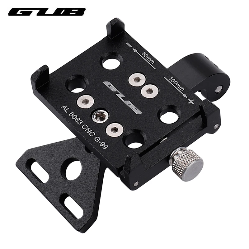 GUB Aluminum Alloy Bike Phone Holder Adjustable Bicycle Mobile Phone Stand Non-Slip Cycling Phone Bracket Bicycle Accessories