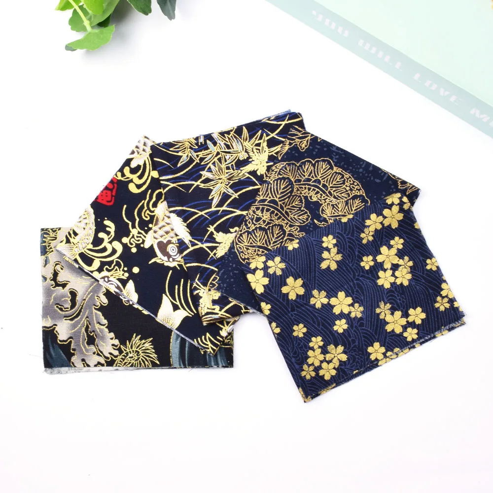 Diy 5ピース/ロット20 × 25センチメートルゼファーダークミックスパターン100% 綿purカットパッチワーク生地バンドル縫製キルティング用手作り