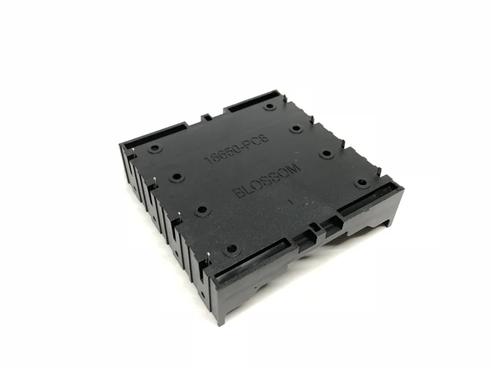 MasterFire 500 pz/lotto di Plastica Scatola di Immagazzinaggio Del Supporto Della Copertura di Spille per 4x18650 Cassa di Batteria Clip di Supporto 4 Spille Contatto 3.7V DC Black