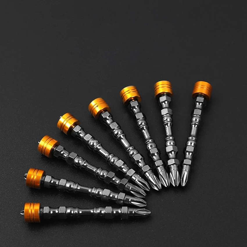 Magnetic Collar Design Dual Head PH Magnetic Phillips Cross Screw Screwdriver Bits 65mm, 110mm Electric Power Driver Bit