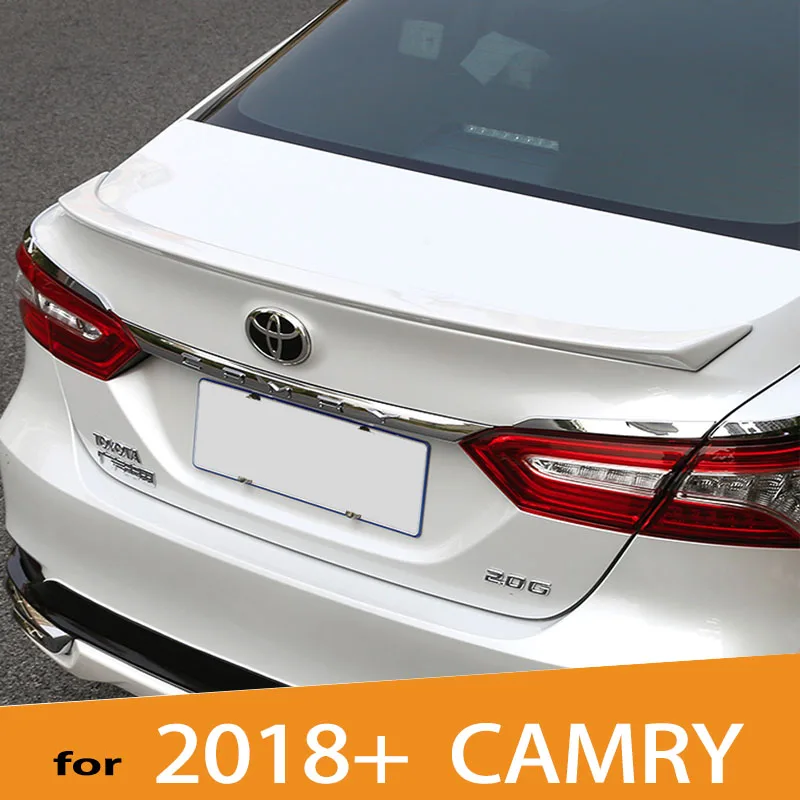 2018+ Camry ABS Plastic Auto Car-styling Rear Wing Trunk Lip Spoiler for Toyota Camry 2018 2019 2020 2021 2022 2023