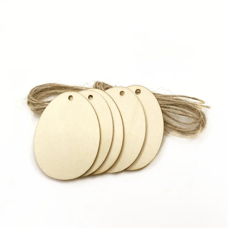 100PCS Natural Drop Ellipse Shape Wooden Pendant Scrapbooking for Earring Jewelry Wood DIY Crafts Handmade