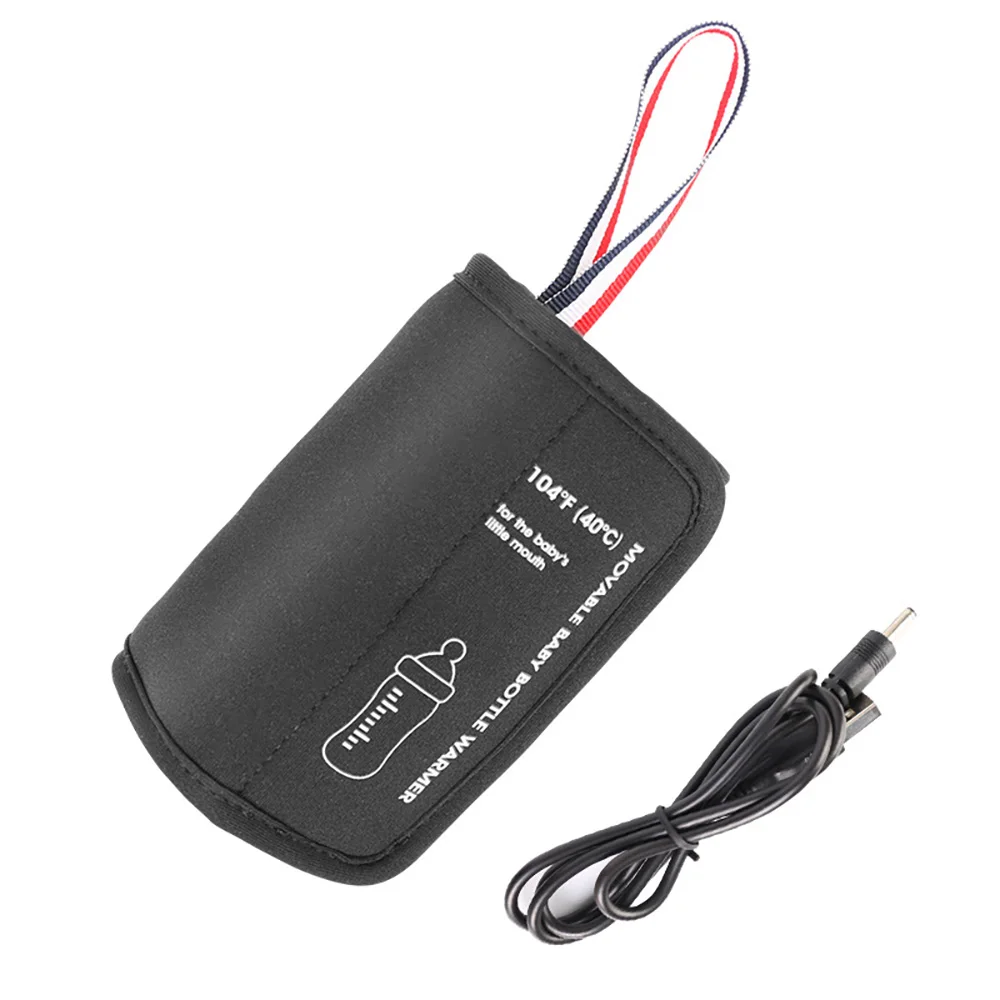 Chauffe-biberon USB Portable pour voyage en voiture, Thermostat chauffe-biberon, sac pour garder le lait de bébé au chaud, couvercle chauffant