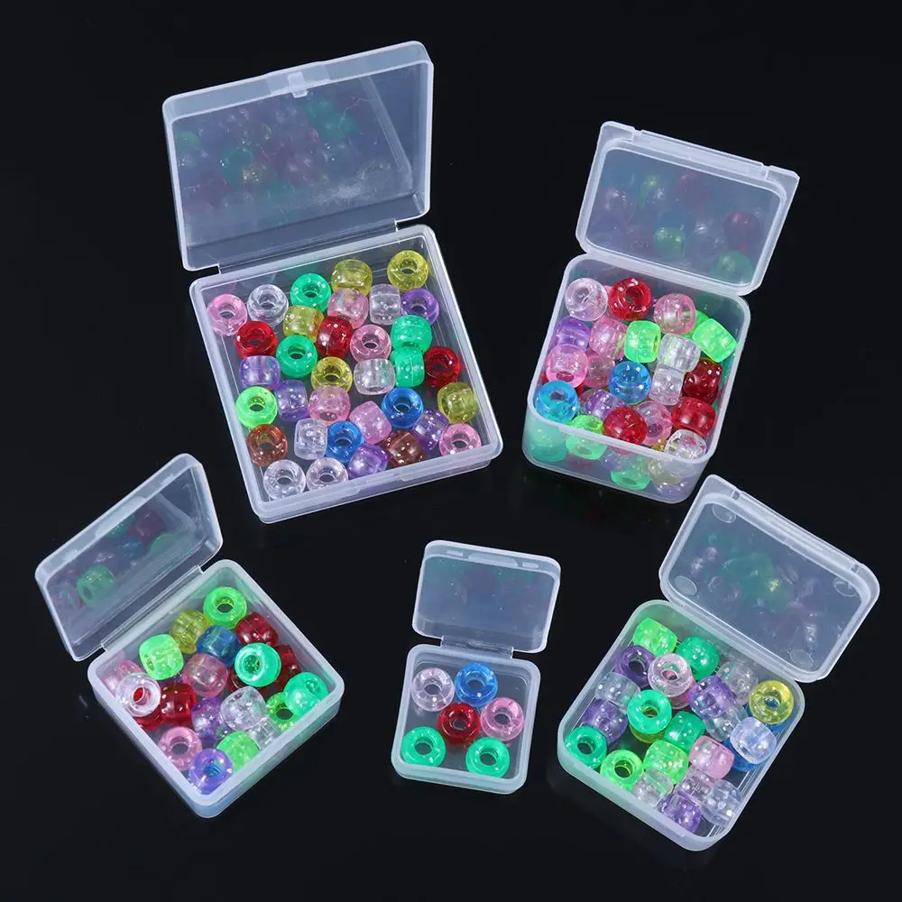 Useful Transparent Small Storage Box Plastic Beads Container Jewelry Organizer Case Pill Chip Box Nail Art Screw Storage Case