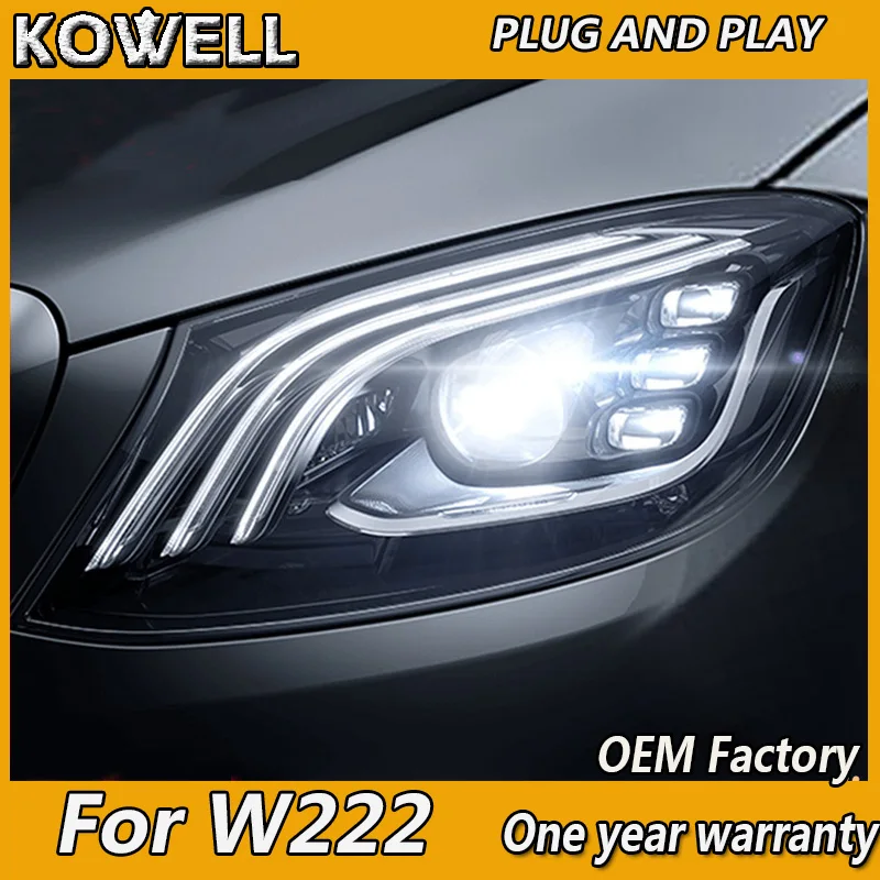 

Car Styling For BENZ W222 Headlights 2014-2019 S350 S400 W222 LED Headlight DRL Hid Bi Xenon Auto Headlight Accessories