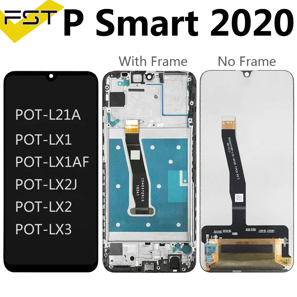 6.21 inch NEW For Hua wei P Smart 2020 POT-LX1A POT-L21A LCD Display Touch Screen Digitizer Assembly Replacement