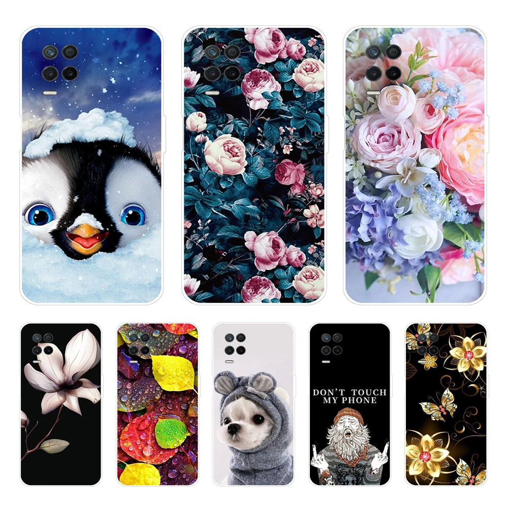 For Oppo Realme V13 8 Case Silicone Soft TPU Bumper RealmeV13 Realme8 5G Phone Cover Protect Shell Coque Back Cool Phone Cases