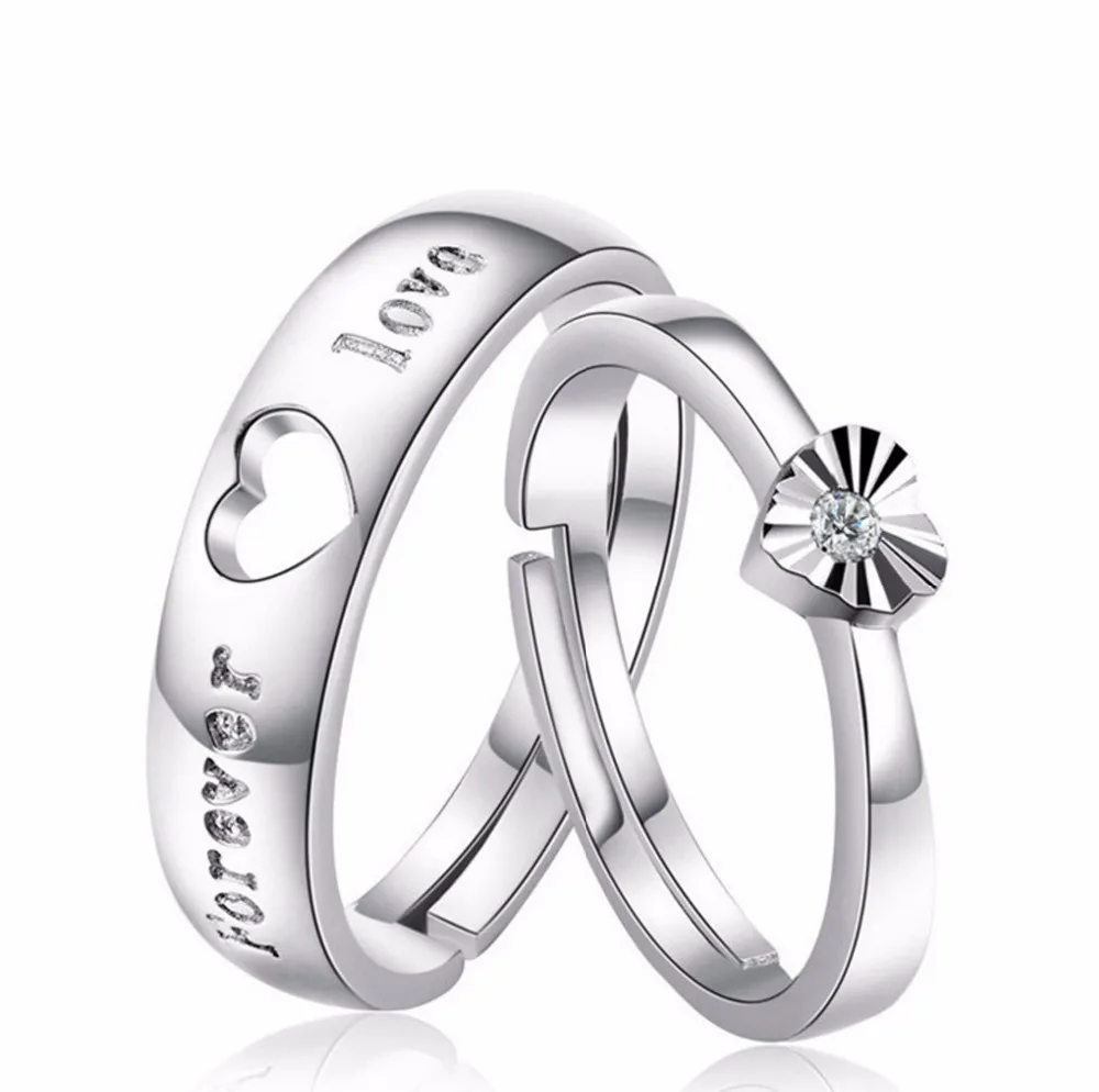 23 kinds lover rings Endless Love Engagement Wedding Couple Rings Aneis Mens Jewelry Commitment Rings silver color jewelry