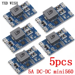 5pcs 5A DC-DC Mini560 Step-Down Stabilized Voltage Supply Module Output 3.3V 5V 9V 12V DC DC Buck Converter Regulator Mini 560