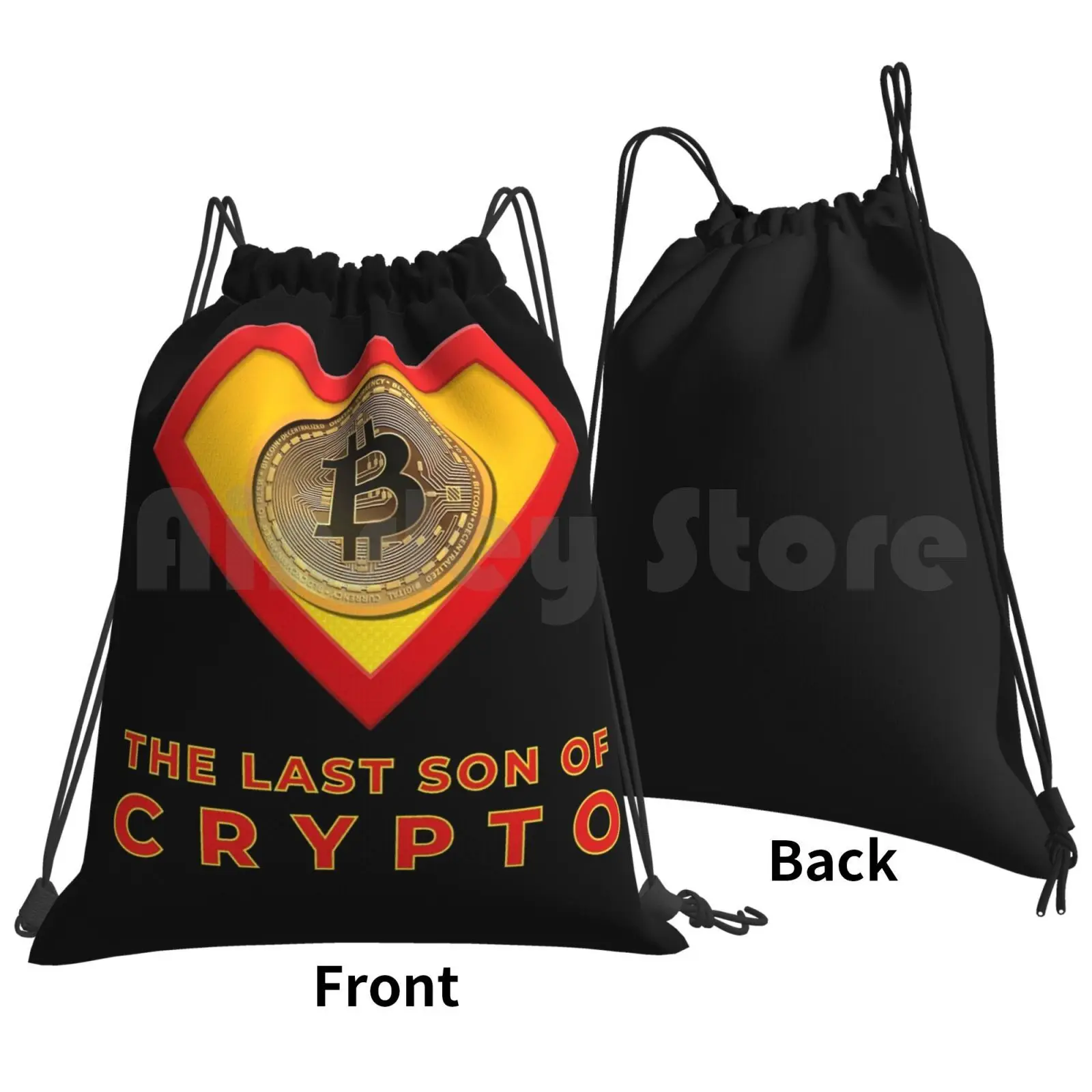 The Last Son Of Crypto Backpack Drawstring Bag Riding Climbing Gym Bag Bitcoin Crypto Crypto Currency Superhero Hodl Ethereum