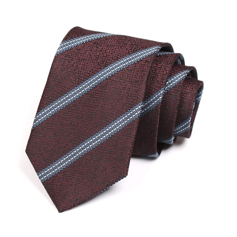 

2021 New Arrivals Classic Business High Quality 7CM Striped Ties For Men Fashion Formal Necktie Gentleman Work Cravate Gift Box