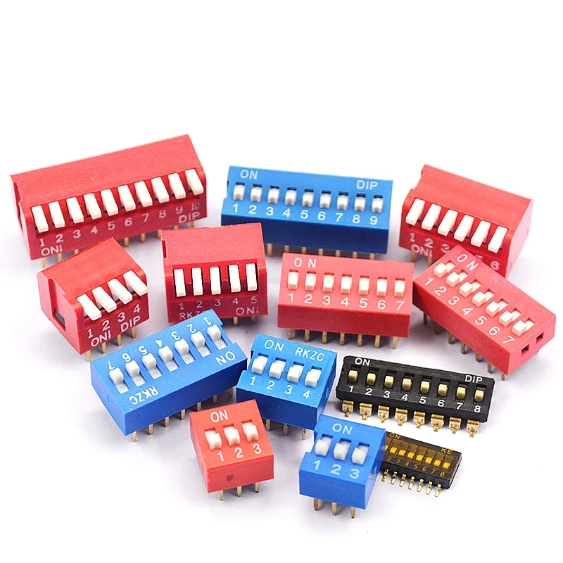 234PCS Slide Type Switch Module 1 2 3 4 5 6 7 8 9 1012 PIN 2.54mm Position Way DIP/SMD Pitch Potentiometer with Switch Kit