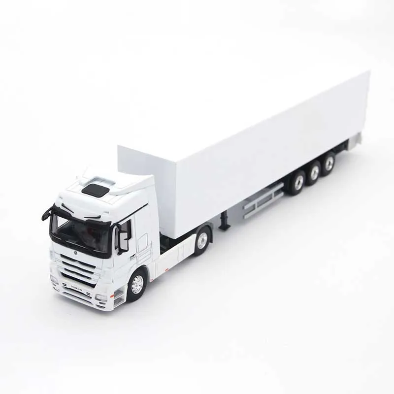 1/50 Scale Simulation Diecast Container Truck Model Static Alloy Container Truck Model Gift Adult Children Collection Show