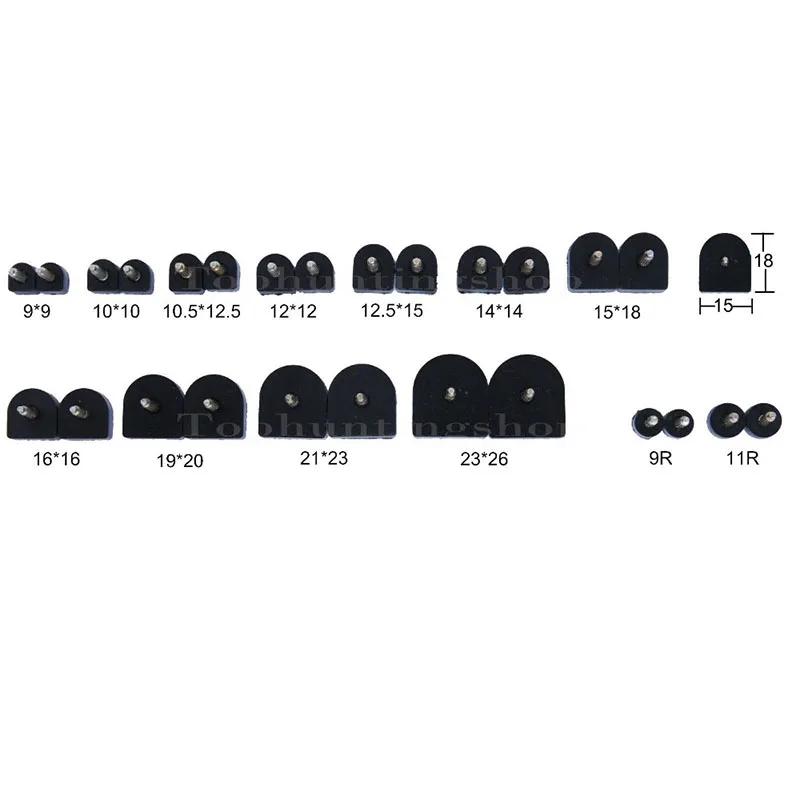 GUGULUZA Pair High Heel Shoes Dowel Stiletto Repair Replacement Tips Taps Pins Lifts Black For Women 13 Size