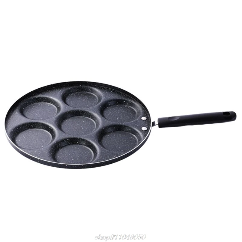 7 Holes Eggs Frying Pot Omelet Pan Non-stick Egg Pancake Steak Omelette Pans Kitchen Breakfast Maker D14 20 Dropshipping